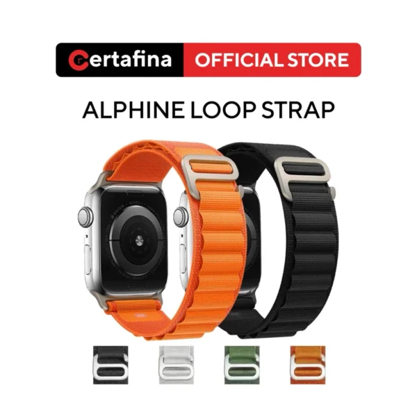 Certafina New Sport Alpine Loop Strap for Apple Watch Band 49mm 45mm 41mm 44mm 40mm Nylon Bracelet Iwatch Series 8 7 SE 6 5 4 3