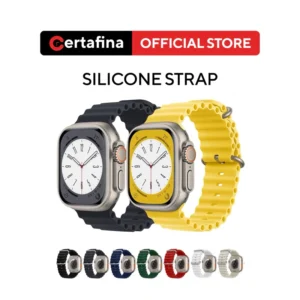 Certafina Silicone strap For Apple watch Ultra 49mm 45mm 42mm 44mm 41mm 40mm Soft new replacement wristband For iwatch 6 5 4 SE 3 44mm 42mm 40mm 38mm